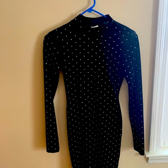 h&m a line studded dress | Dresses | Hm Mini Textured wave fabric dress
